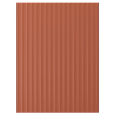 TERRSJÖ Porte, brun-rouge motif ondulé, 60x80 cm