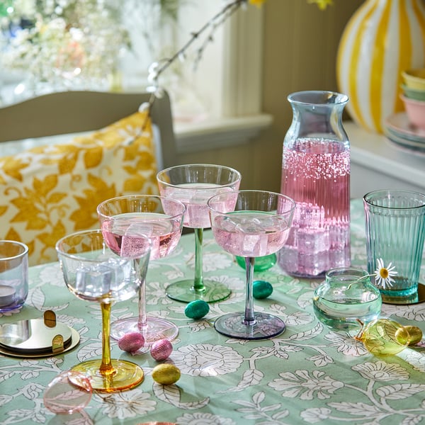 TJÄRLEK Verre, multicolore, 30 cl