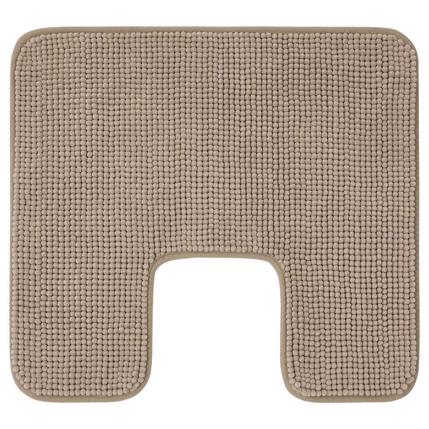 TOFTBO Tapis contour de WC, beige foncé, 55x60 cm IKEA