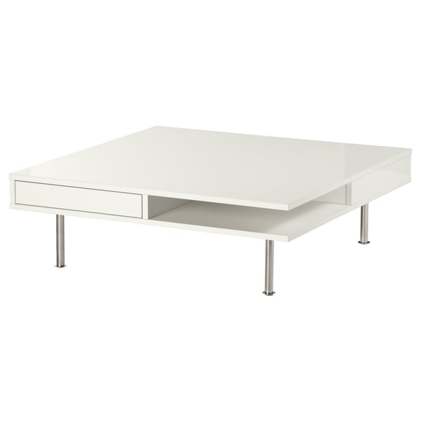 Tofteryd Table Basse Brillant Blanc 95x95 Cm Ikea