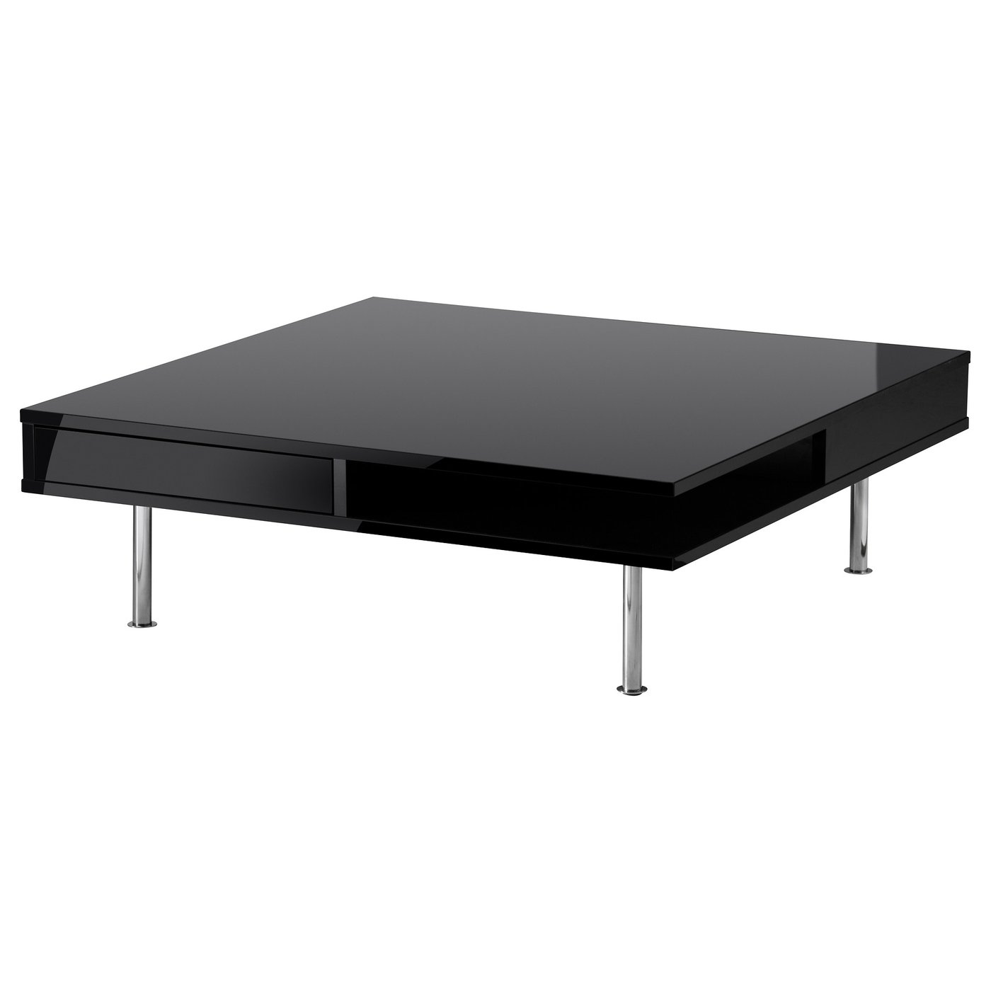 Tofteryd Table Basse Brillant Noir 95x95 Cm Ikea