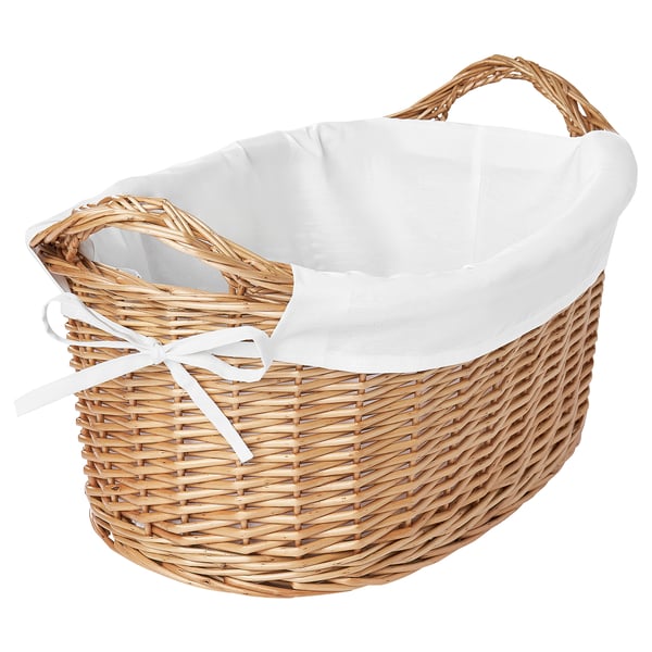 Panier de rangement avec couvercle, panier à linge en osier, panier à linge  en saule fait à la main avec couvercle, panier en osier rond, panier à linge  en osier 