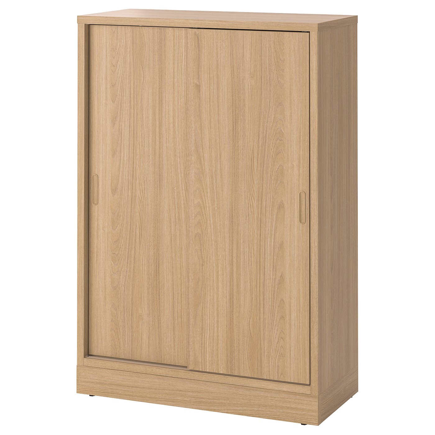 TONSTAD Élément à portes coulissantes - plaqué chêne 82x37x120 cm