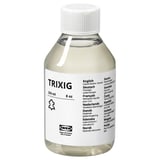 Bouteille en plastique TRIXIG avec 250ml de nettoyant pour cuir d’ikea.