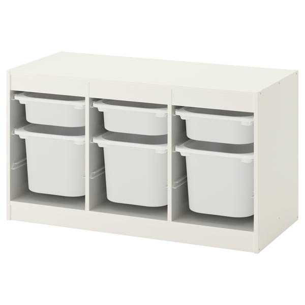 TROFAST Combinaison de rangement, blanc/turquoise, 99x44x94 cm - IKEA