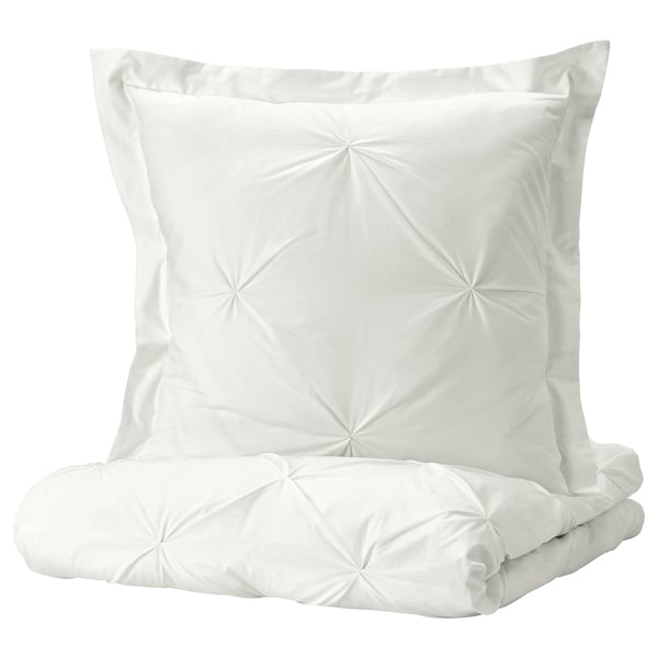 Trubbtag Housse Couette 2 Taies Blanc 240x2 65x65 Cm Ikea