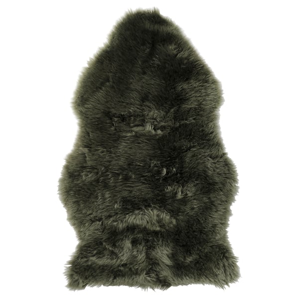 ULLERSLEV Peau de mouton, vert foncé, 85 cm IKEA