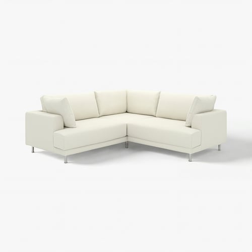 Canapé modulaire UPPÅKRA beige, avec des lignes épurées et des coussins surdimensionnés pour le confort.