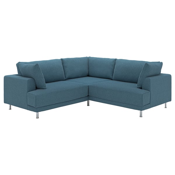 UPPÅKRA Canapé d'angle modulaire, 3 places, Axvall bleu gris foncé