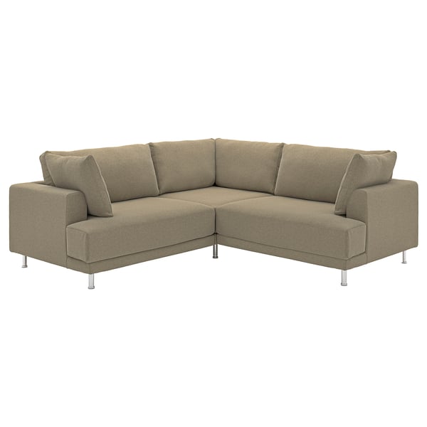 UPPÅKRA Canapé d'angle modulaire, 3 places, Johanneshov brun-beige