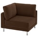 UPPÅKRA Housse module d'angle, Samsala brun foncé