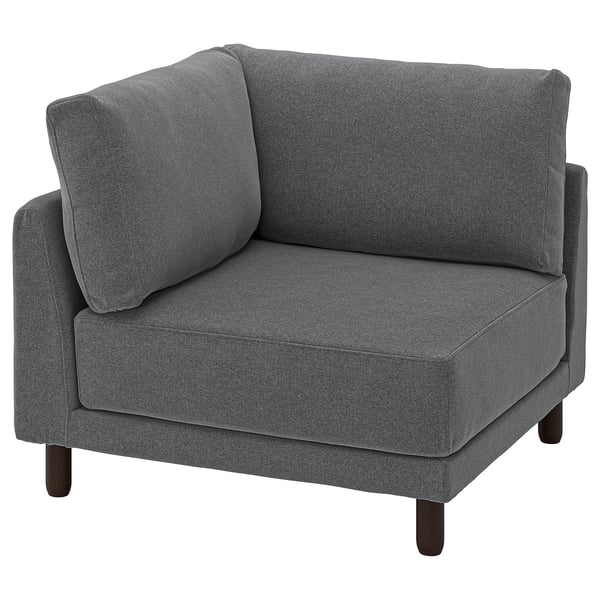 UPPÅKRA Module d'angle, Johanneshov gris foncé