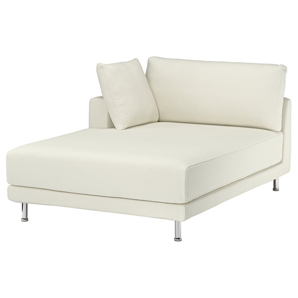 UPPÅKRA Module méridienne, avec accoudoir gauche/Axvall blanc cassé