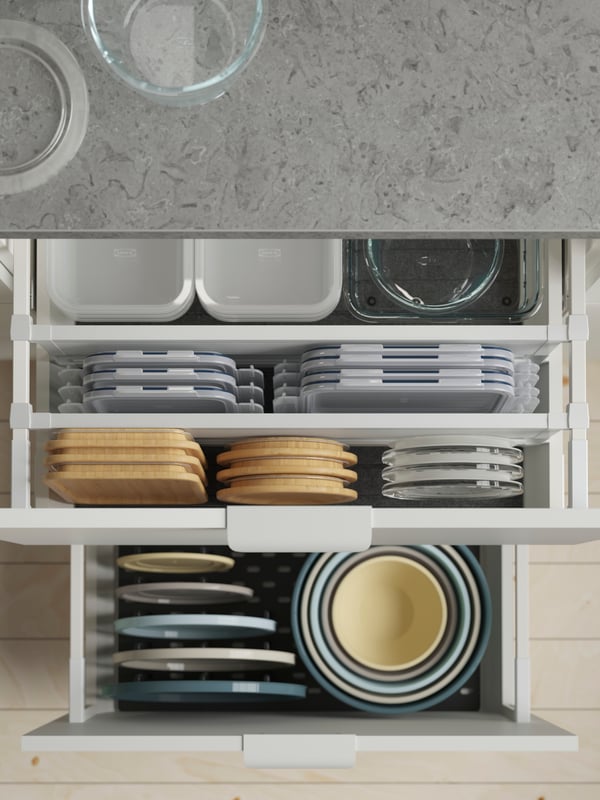 UPPDATERA Panneau perforé organiseur tiroir, anthracite, 60 cm