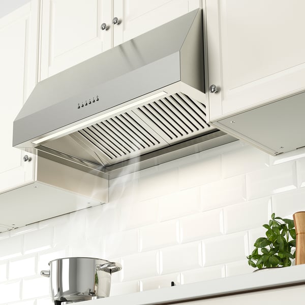 Uppfriskande Hotte Aspirante Murale Couleur Acier Inox Ikea