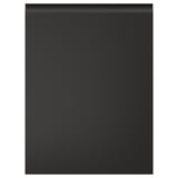 Armoire de cuisine UPPLÖV noire avec poignée élégante et intégrée, au design moderne et carré.