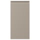 Façade de l’armoire UPPLÖV beige avec des bords élégants et une poignée intégrée.