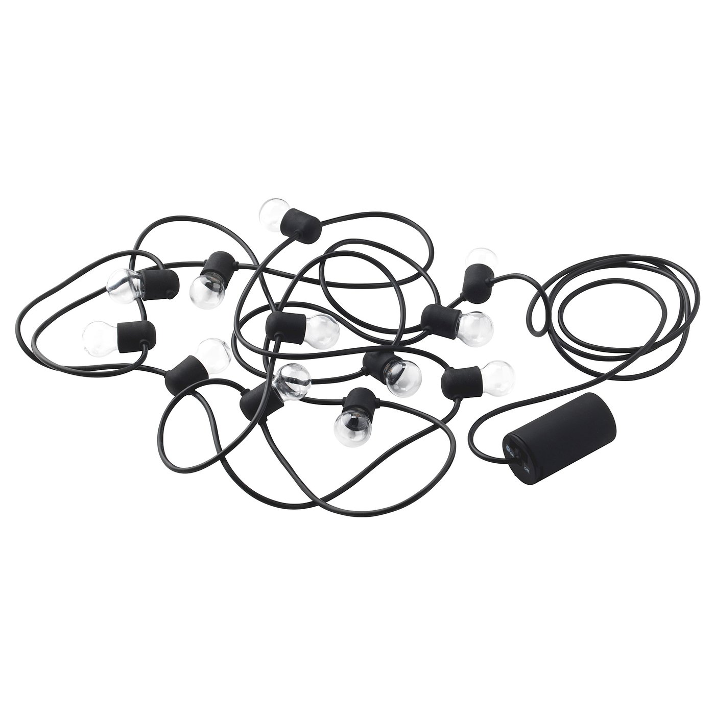 Utsund Guirlande Lumineuse A Led 12 Amp Exterieur A Pile Noir Ikea