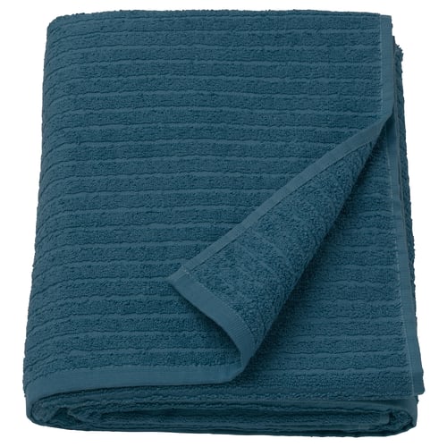Vagsjon Drap De Bain Bleu Fonce 100x150 Cm Ikea