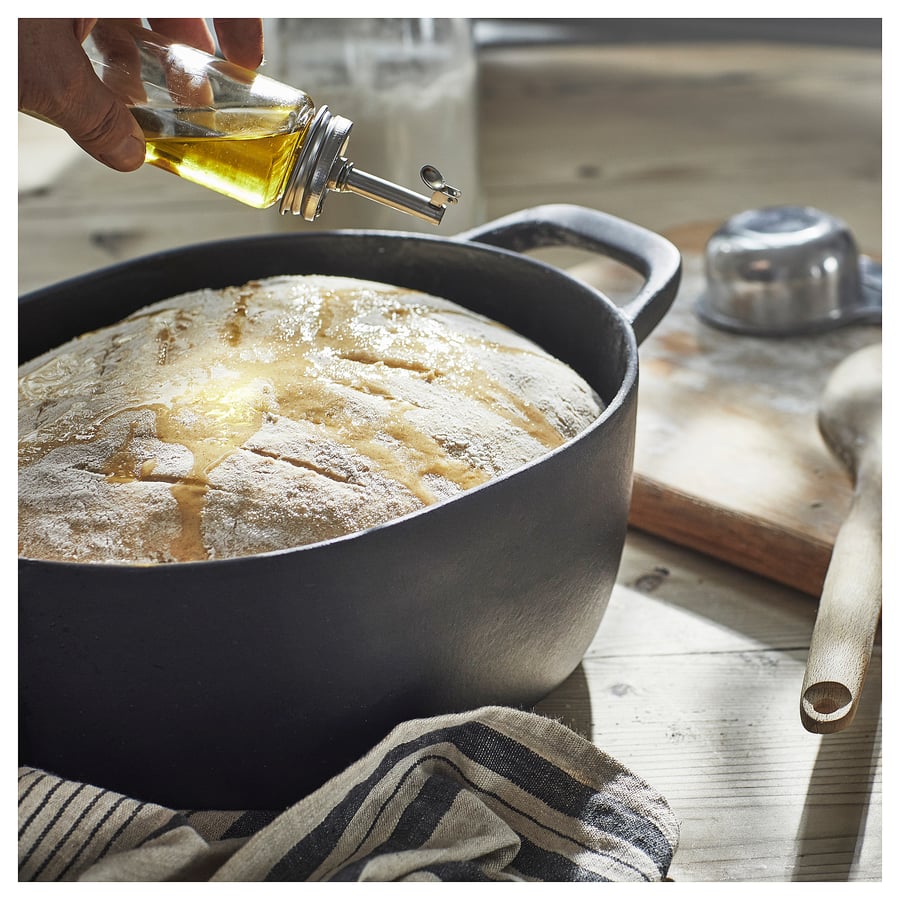 VARDAGEN cocotte, fonte émaillée mat/noir, 5 l IKEA