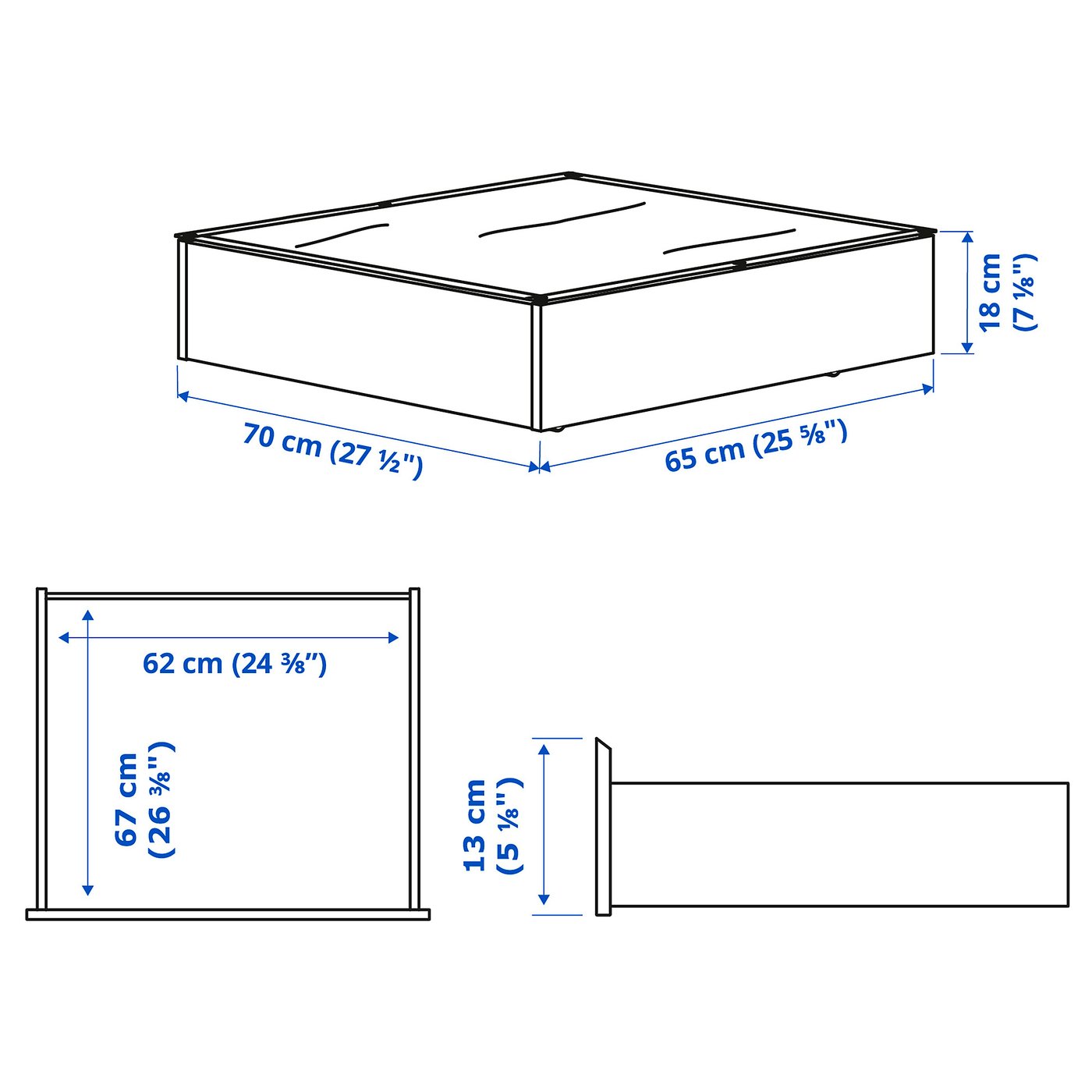 Vardo Rangement Pour Lit Blanc 65x70 Cm Ikea Vardo Rangement Pour Lit Blanc 65x70 Cm Ikea