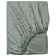 Option : VÅRVIAL, gris, drap-housse en coton. Côtés élastiques, doux, design confortable.