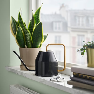 VATTENKRASSE Arrosoir, noir/couleur or, 2.0 l