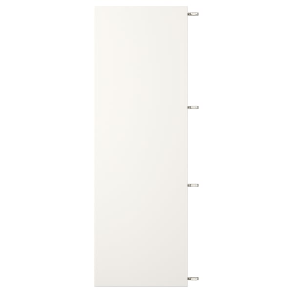 Meuble VEDDINGE blanc avec panneau de fibres et peinture polyuréthane.