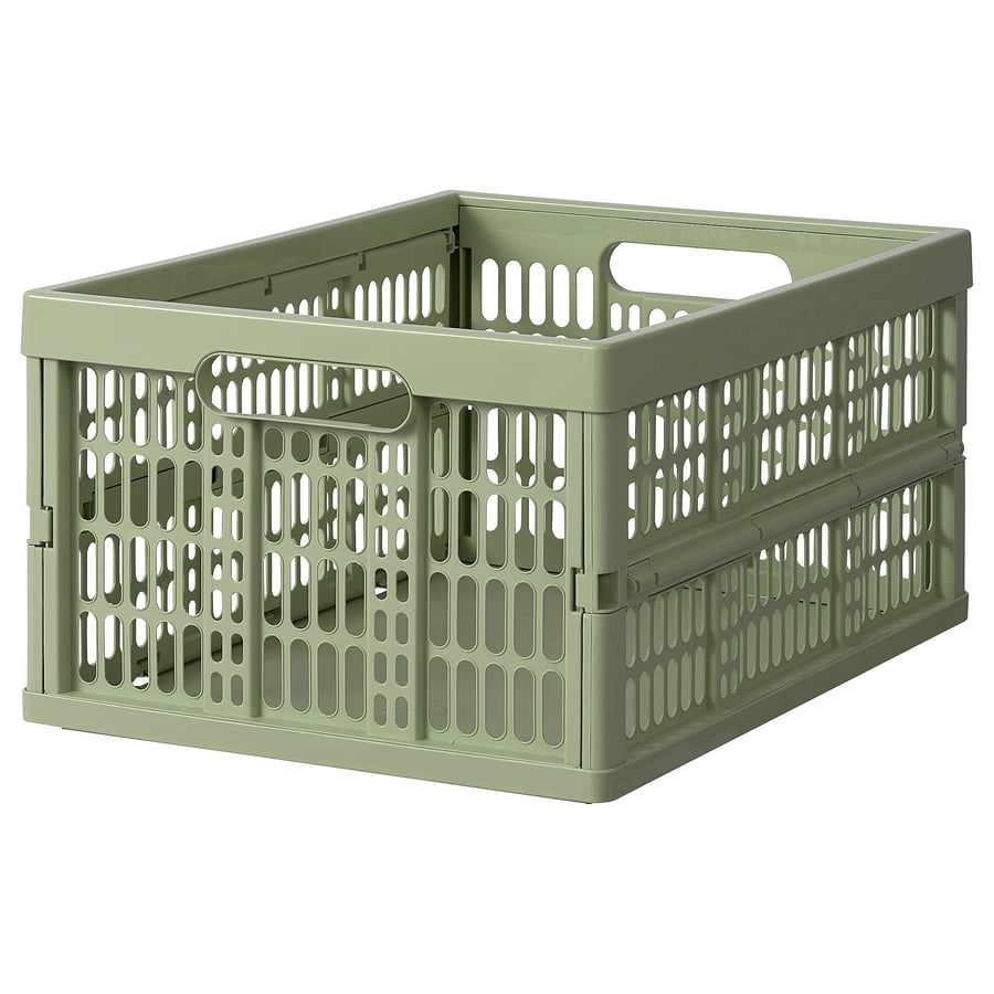 VEDKLYV Caisse - vert clair 48x35x24 cm