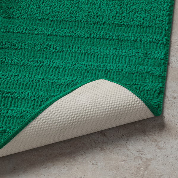 vinnfar tapis de bain vert fonce materiau durable ikea
