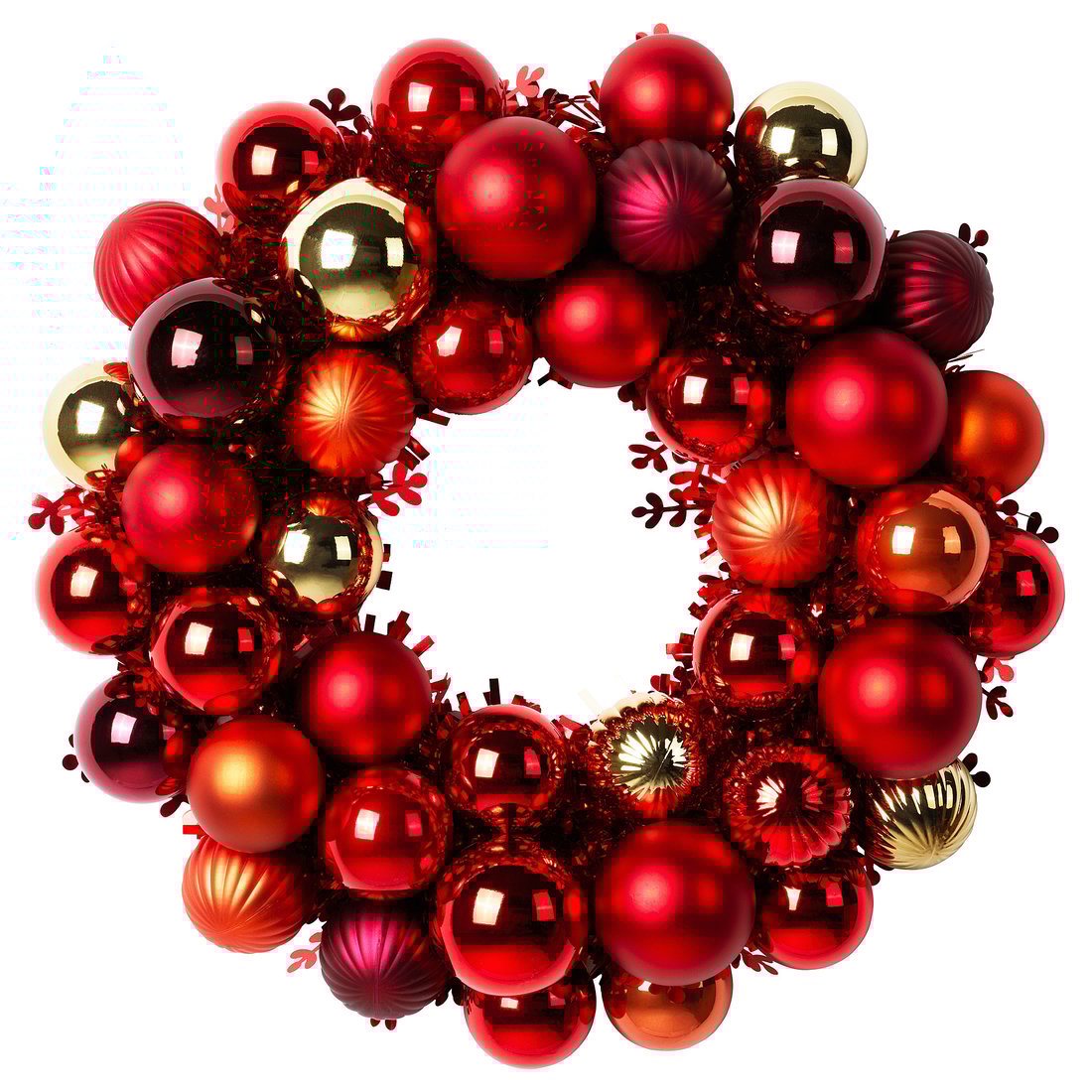 VINTER 2020 Décoration, couronne - rouge/couleur or - IKEA