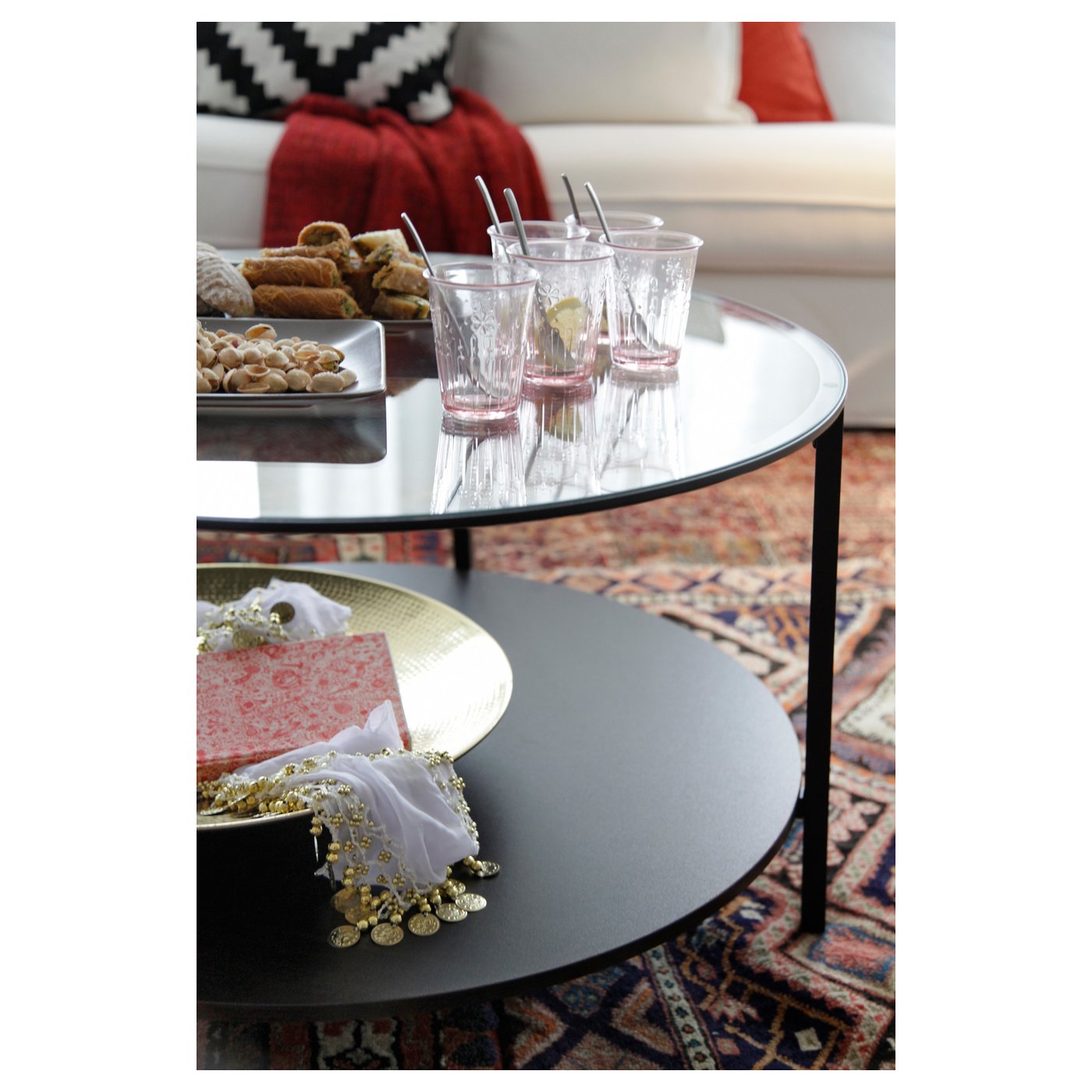 Vittsjo Table Basse Brun Noir Verre 75 Cm Ikea Table basse ronde manon 3879vert pourdre. vittsjo table basse brun noir verre 75 cm
