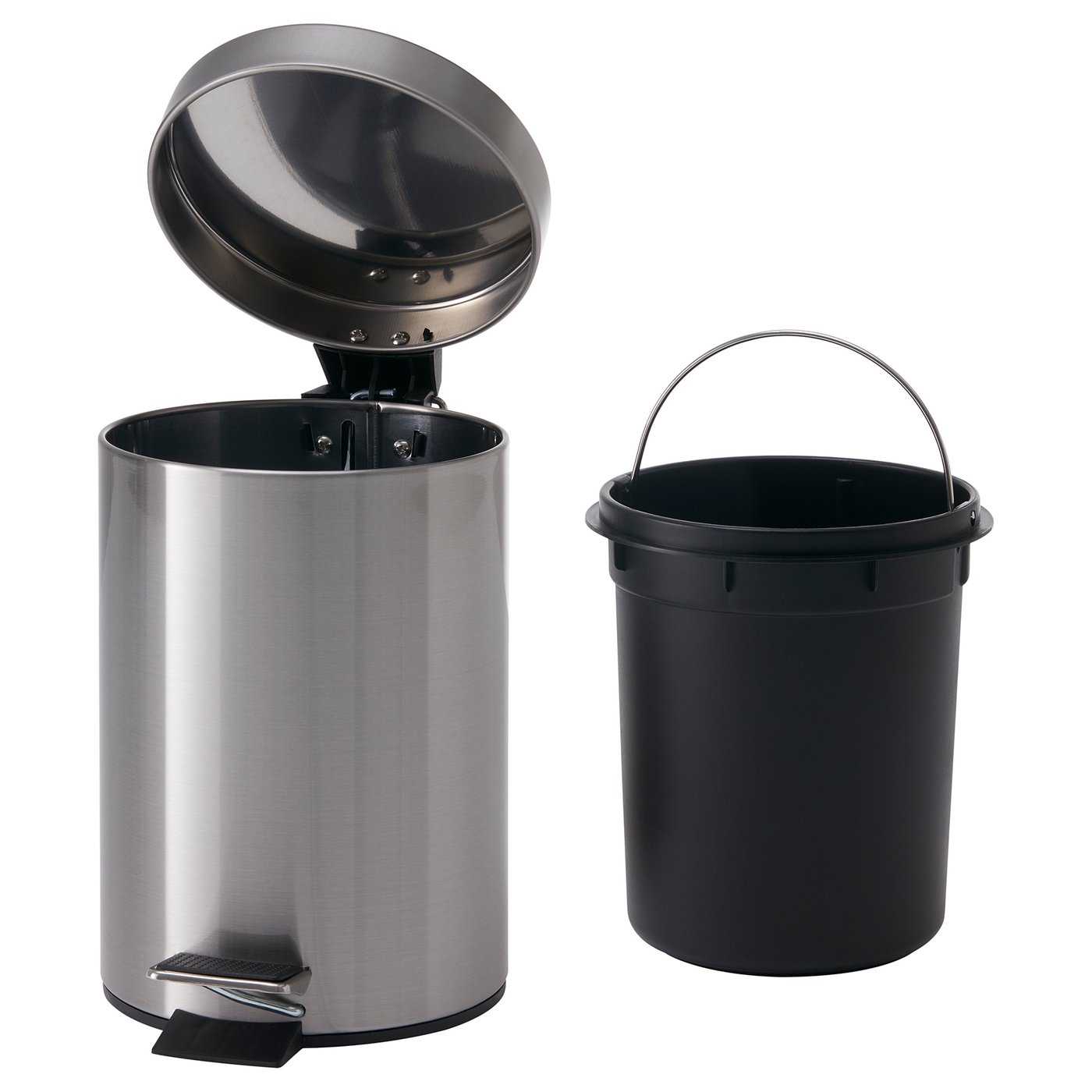 vorgod poubelle a pedale couleur acier inox ikea