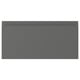 Tiroir VOXTORP en gris foncé, design moderne et minimaliste, lisse, bords en plastique, forme rectangulaire.