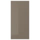 VOXTORP Panneau latéral de finition, brillant gris-brun foncé, 39x81 cm