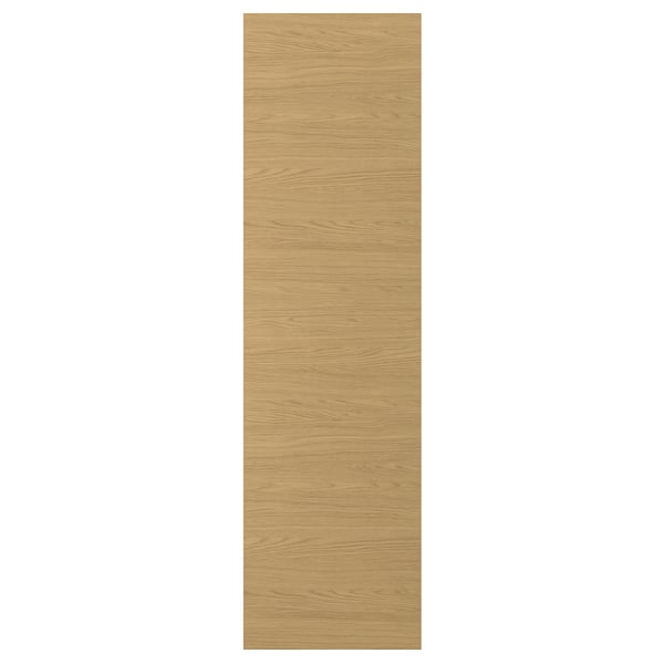 Un panneau vertical, brun clair, semblable à du bois de la série VOXTORP, élégant avec une surface lisse.