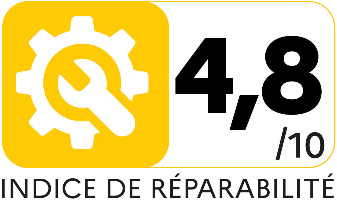 Indice de réparabilité 4.8 / 10