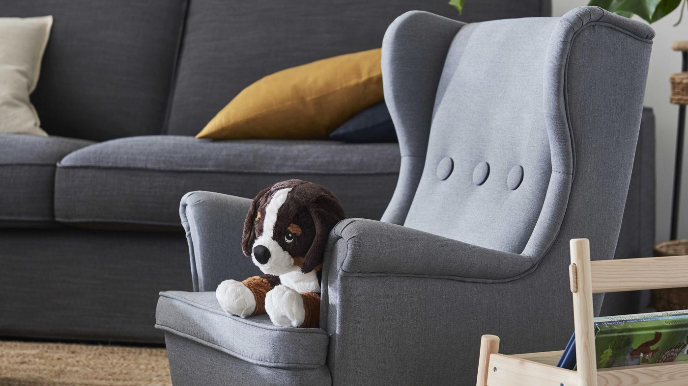 Fauteuil Pivotant IKEA PS LÖMSK - Blanc/rouge - Neuf En Emballage - Sticker Fenêtre Inclus