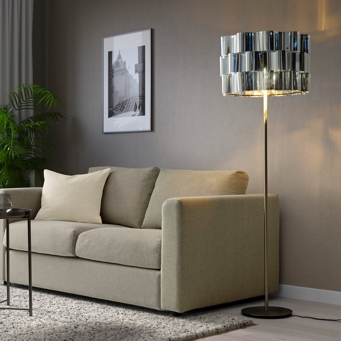 ÄLVSTARR chrome finish lamp shade, 51 cm - IKEA UK