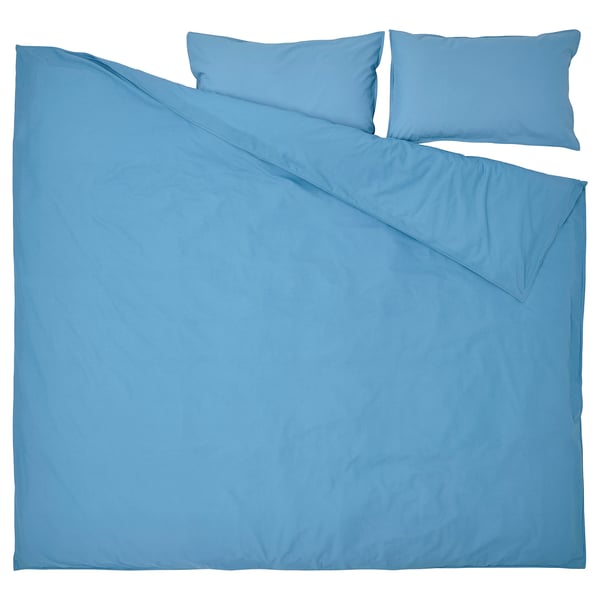 ÄNGSLILJA Blue Double Duvet Cover Set IKEA