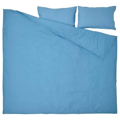 ÄNGSLILJA Blue Double Duvet Cover Set IKEA