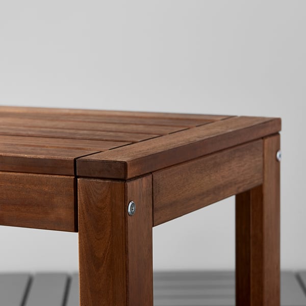 Applaro Brown Stained Table 2 Benches Outdoor Ikea