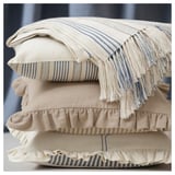 ÅKERNEJLIKA Cushion cover, off-white embroidery, 40x58 cm