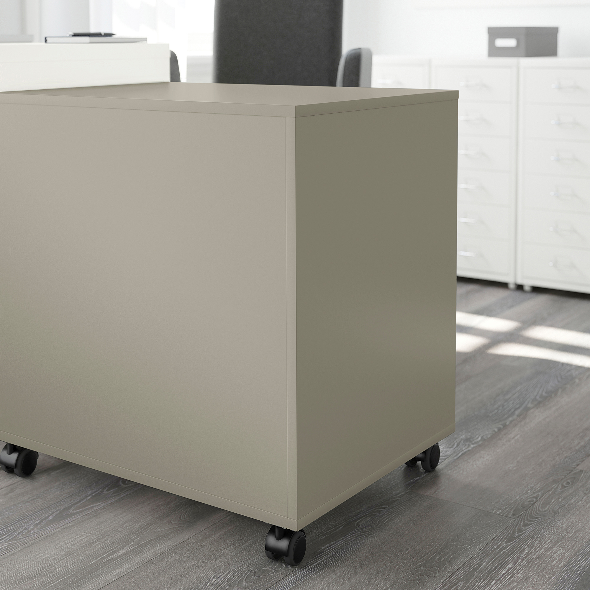 ALEX beige, Drawer unit on castors, 67x66 cm IKEA