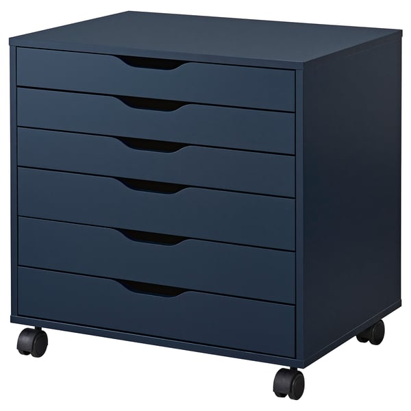 Alex Drawer Unit On Castors Blue Ikea