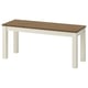 ÅLHULT Bench, beige/brown, 103x36 cm