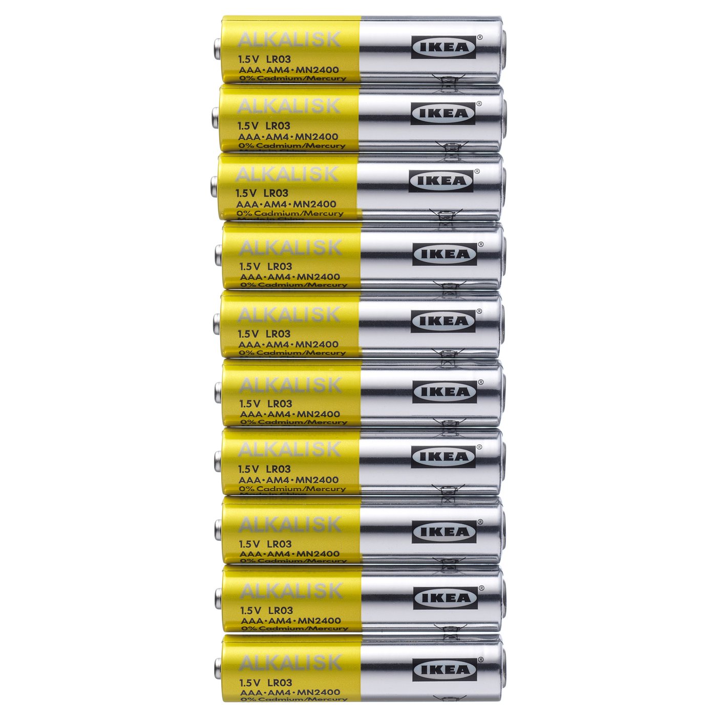 ALKALISK, Battery alkaline, LR03 AAA 1.5V IKEA