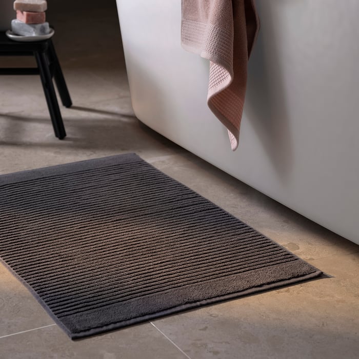 ALSTERN Dark Grey Bath Mat, 50x80 cm - IKEA UK
