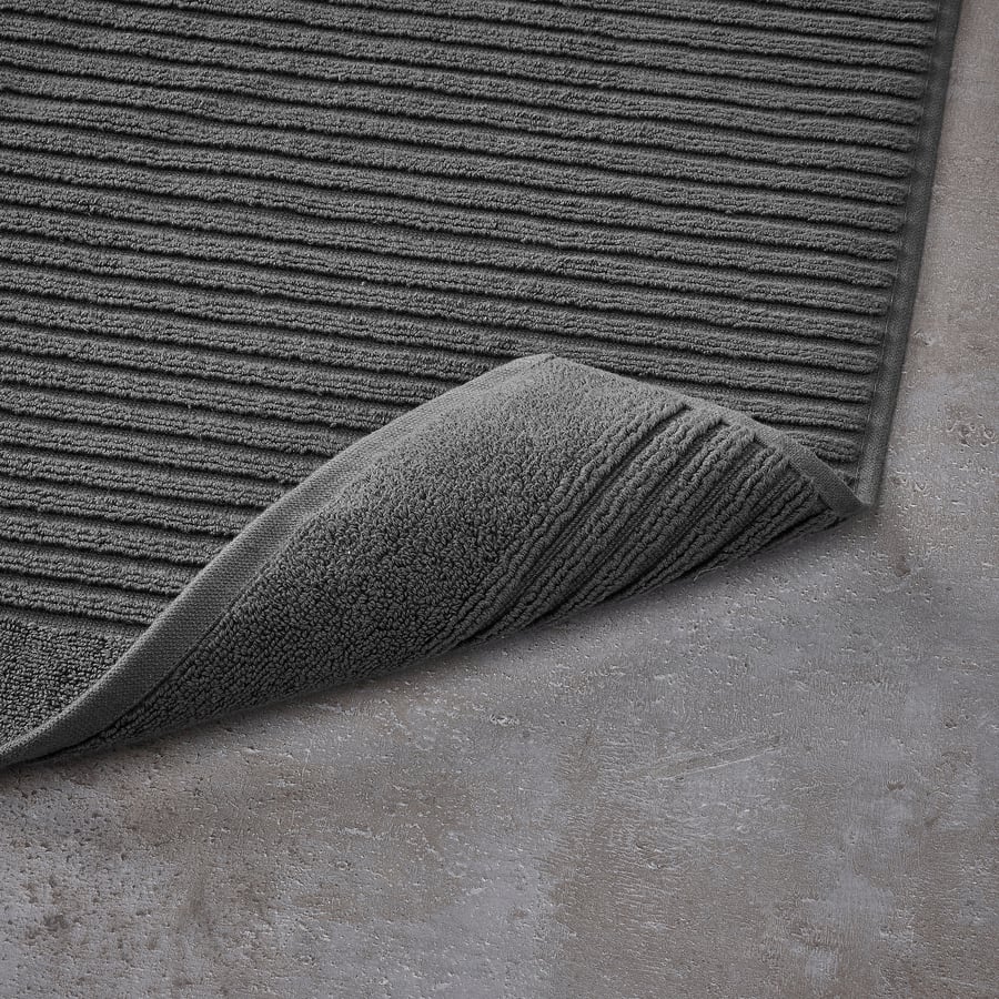 ALSTERN Dark Grey Bath Mat, 50x80 cm - IKEA UK