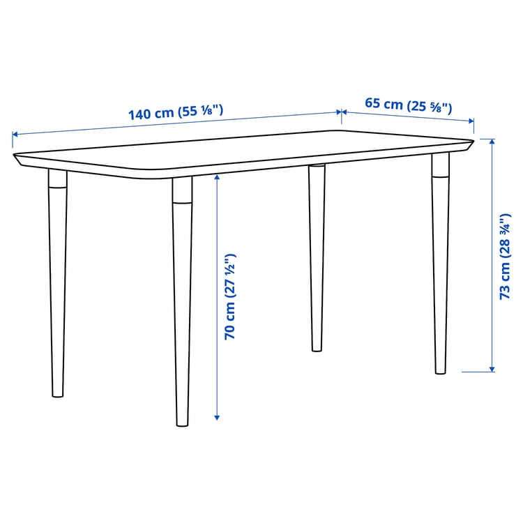 ANFALLARE / HILVER desk, bamboo, 140x65 cm IKEA